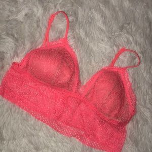 NWOT Victoria's Secret neon pink bralette